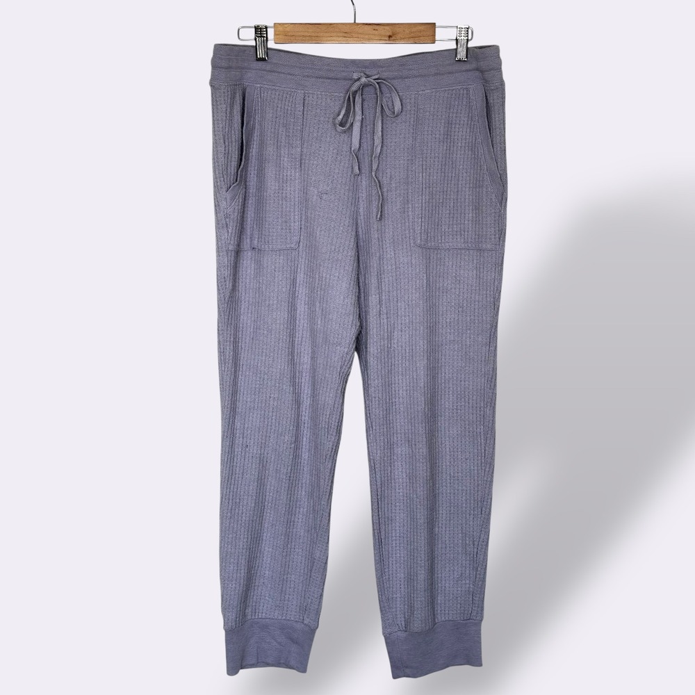 Splendid Heather Slate Waffle Knit Joggers